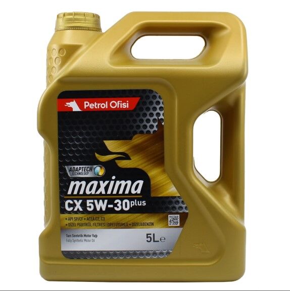 Petrol Ofisi Maxima CX 5W-30 5 Litre - Tam Partiküllü Motor Yağı