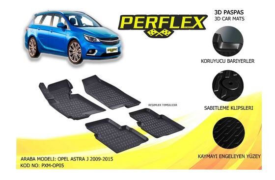 Opel Astra j Havuzlu Paspas 3D 2009-2015