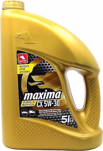 Petrol Ofisi Maxima CX 5W-30 - 7 Litre Partiküllü Motor Yağı